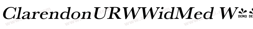 ClarendonURWWidMed W字体转换